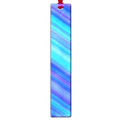 Blue Background Water Design Wave Large Book Marks by Celenk