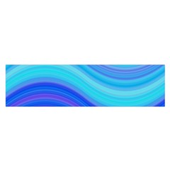 Blue Background Water Design Wave Satin Scarf (oblong) by Celenk