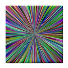 Burst Colors Ray Speed Vortex Tile Coasters by Celenk