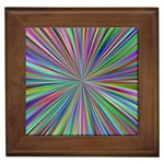 Burst Colors Ray Speed Vortex Framed Tiles Front