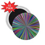 Burst Colors Ray Speed Vortex 2.25  Magnets (10 pack)  Front