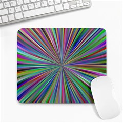 Burst Colors Ray Speed Vortex Large Mousepads by Celenk