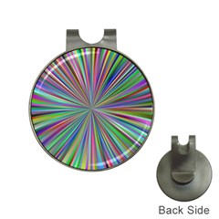 Burst Colors Ray Speed Vortex Hat Clips With Golf Markers by Celenk