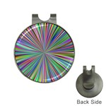 Burst Colors Ray Speed Vortex Hat Clips with Golf Markers Front