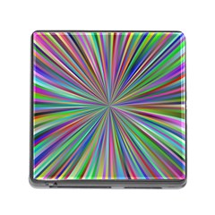 Burst Colors Ray Speed Vortex Memory Card Reader (square) by Celenk