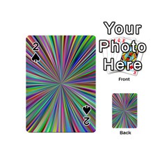 Burst Colors Ray Speed Vortex Playing Cards 54 (mini)  by Celenk