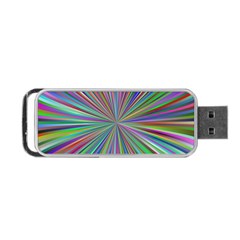 Burst Colors Ray Speed Vortex Portable Usb Flash (one Side) by Celenk