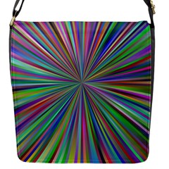 Burst Colors Ray Speed Vortex Flap Messenger Bag (s) by Celenk