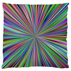 Burst Colors Ray Speed Vortex Large Flano Cushion Case (one Side)