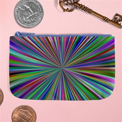 Burst Colors Ray Speed Vortex Large Coin Purse by Celenk