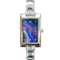 Background Abstract Curves Rectangle Italian Charm Watch