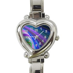 Background Abstract Curves Heart Italian Charm Watch