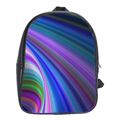 Background Abstract Curves School Bag (large)