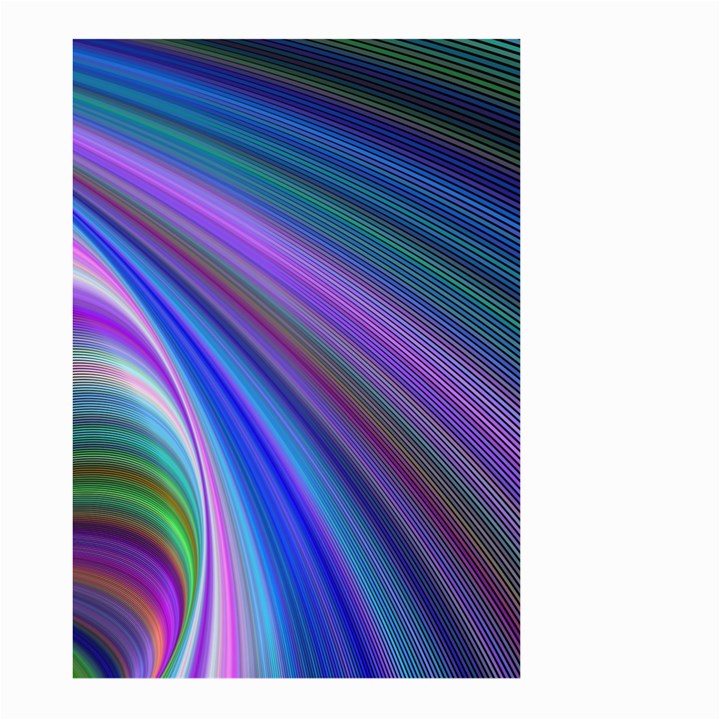 Background Abstract Curves Large Garden Flag (Two Sides)