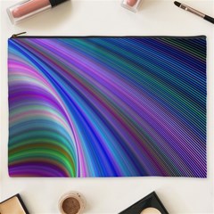 Background Abstract Curves Cosmetic Bag (xxxl) 