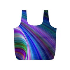 Background Abstract Curves Full Print Recycle Bags (s)  by Celenk