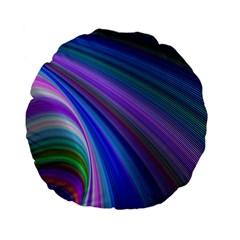 Background Abstract Curves Standard 15  Premium Flano Round Cushions by Celenk