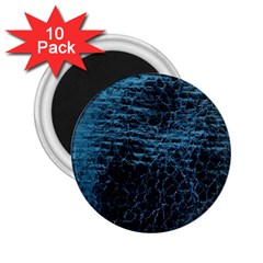 Blue Black Shiny Fabric Pattern 2 25  Magnets (10 Pack)  by Celenk