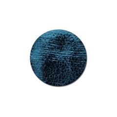 Blue Black Shiny Fabric Pattern Golf Ball Marker