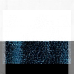 Blue Black Shiny Fabric Pattern Rectangular Jigsaw Puzzl