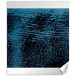 Blue Black Shiny Fabric Pattern Canvas 8  x 10  8.15 x9.66  Canvas - 1