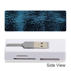 Blue Black Shiny Fabric Pattern Memory Card Reader (stick) 