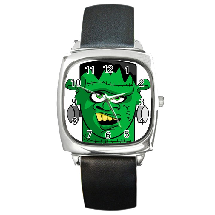 Buy Me A Coffee Halloween Square Metal Watch