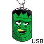 Buy Me A Coffee Halloween Dog Tag USB Flash (One Side) Front