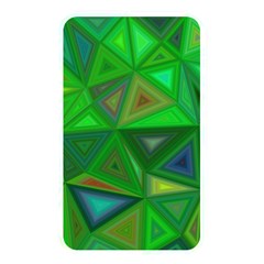 Green Triangle Background Polygon Memory Card Reader by Celenk