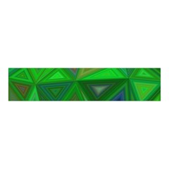 Green Triangle Background Polygon Velvet Scrunchie by Celenk