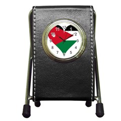 Heart Love Affection Jordan Pen Holder Desk Clocks