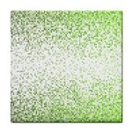 Green square Background Color Mosaic Tile Coasters Front