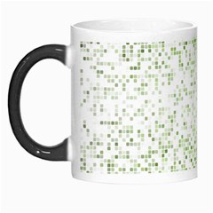 Green Square Background Color Mosaic Morph Mugs by Celenk