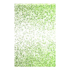 Green Square Background Color Mosaic Shower Curtain 48  X 72  (small)  by Celenk