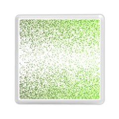 Green Square Background Color Mosaic Memory Card Reader (square)  by Celenk