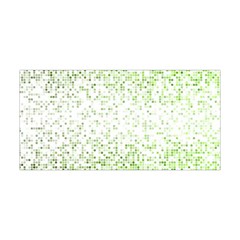 Green Square Background Color Mosaic Yoga Headband by Celenk