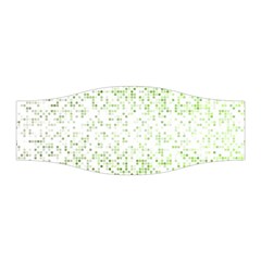 Green Square Background Color Mosaic Stretchable Headband by Celenk