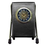 Gold Mandala Floral Ornament Ethnic Pen Holder Desk Clocks Front