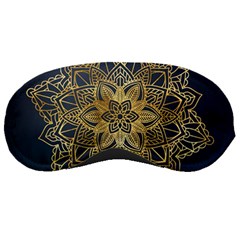 Gold Mandala Floral Ornament Ethnic Sleeping Masks