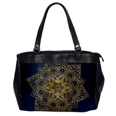 Gold Mandala Floral Ornament Ethnic Office Handbags