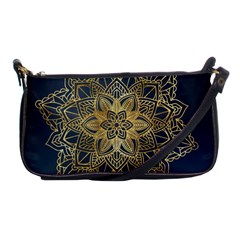 Gold Mandala Floral Ornament Ethnic Shoulder Clutch Bags