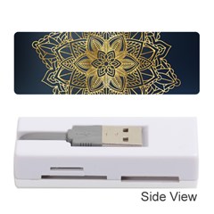 Gold Mandala Floral Ornament Ethnic Memory Card Reader (Stick) 