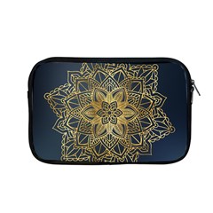 Gold Mandala Floral Ornament Ethnic Apple MacBook Pro 13  Zipper Case