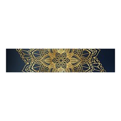 Gold Mandala Floral Ornament Ethnic Velvet Scrunchie