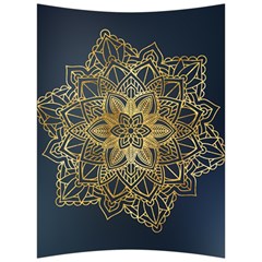 Gold Mandala Floral Ornament Ethnic Back Support Cushion