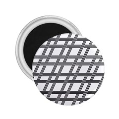 Grid Pattern Seamless Monochrome 2 25  Magnets