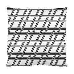 Grid Pattern Seamless Monochrome Standard Cushion Case (two Sides) by Celenk