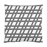 Grid Pattern Seamless Monochrome Standard Cushion Case (Two Sides) Front