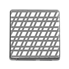 Grid Pattern Seamless Monochrome Memory Card Reader (square) by Celenk