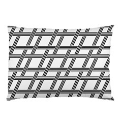 Grid Pattern Seamless Monochrome Pillow Case (two Sides) by Celenk